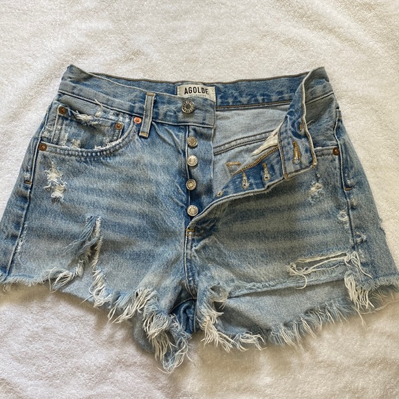 Agolde denim short size 24 - Picture 3 of 6